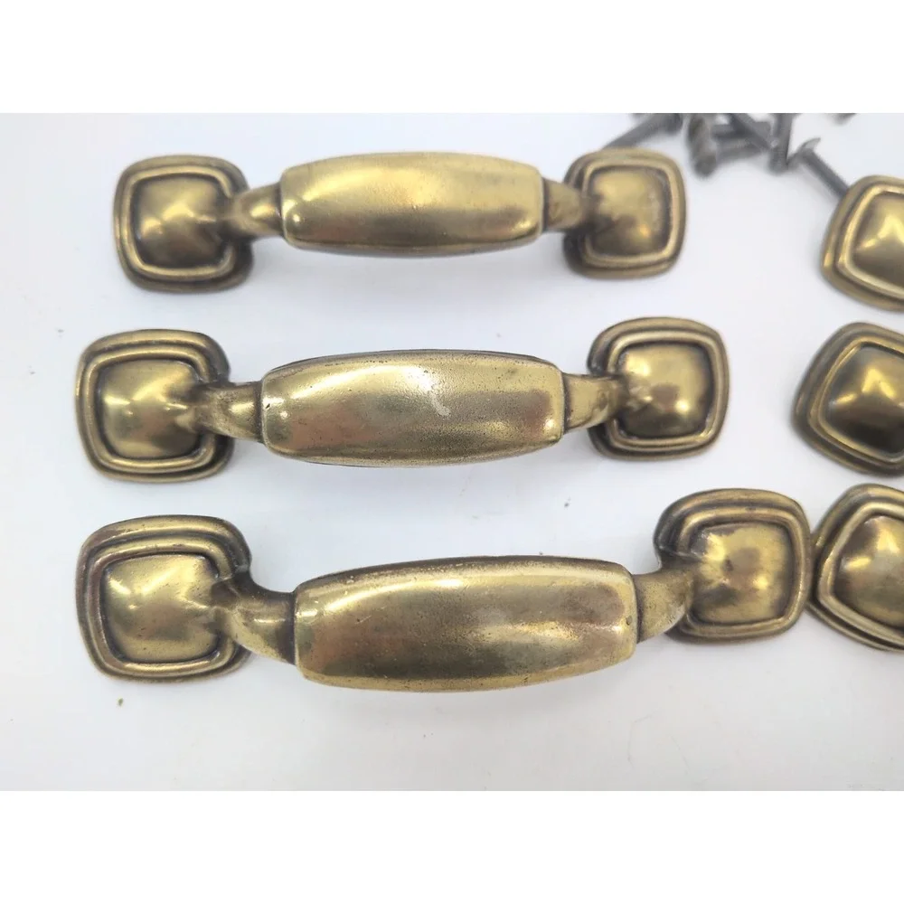 6 Keeler Brass Co N13344 Cabinet Drawer 1950s Pull Handle 3